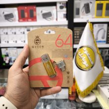 فلش مموری کوئین تک QUICK C-PLUS ظرفیت ۶۴ گیگابایت USB 2.0 با مبدل USB-C