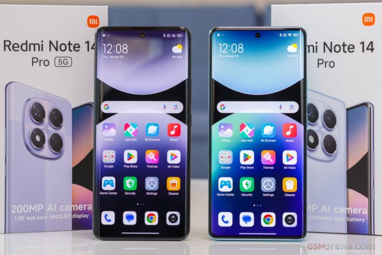 گوشی موبایل شیائومی Redmi Note 14 PRO 5G ظرفیت 512 و رم 12 گیگابایت