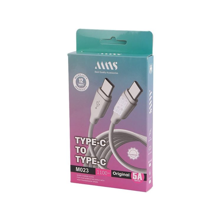 کابل شارژ فست Type-C ام ان اس مدل M023 به طول 1.1 متر